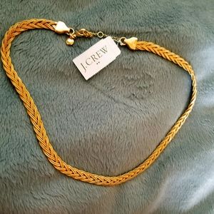 J.Crew Gold Braided Necklace